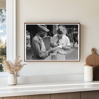 Truck Driver and Weighing Checker at Cotton Compress 1939