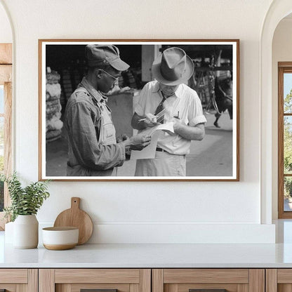 Truck Driver and Weighing Checker at Cotton Compress 1939