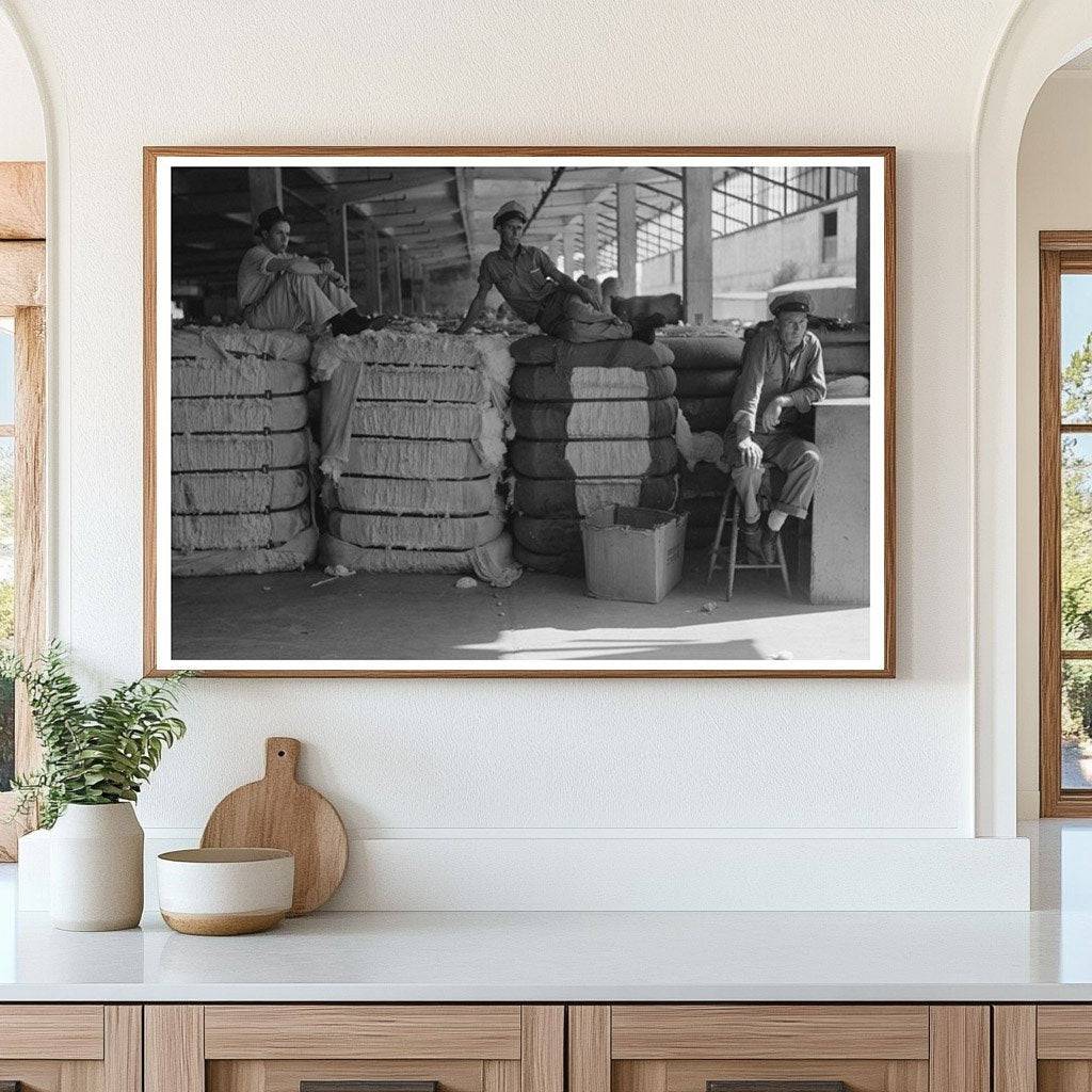 Cotton Bale Loading in Houston Texas 1939