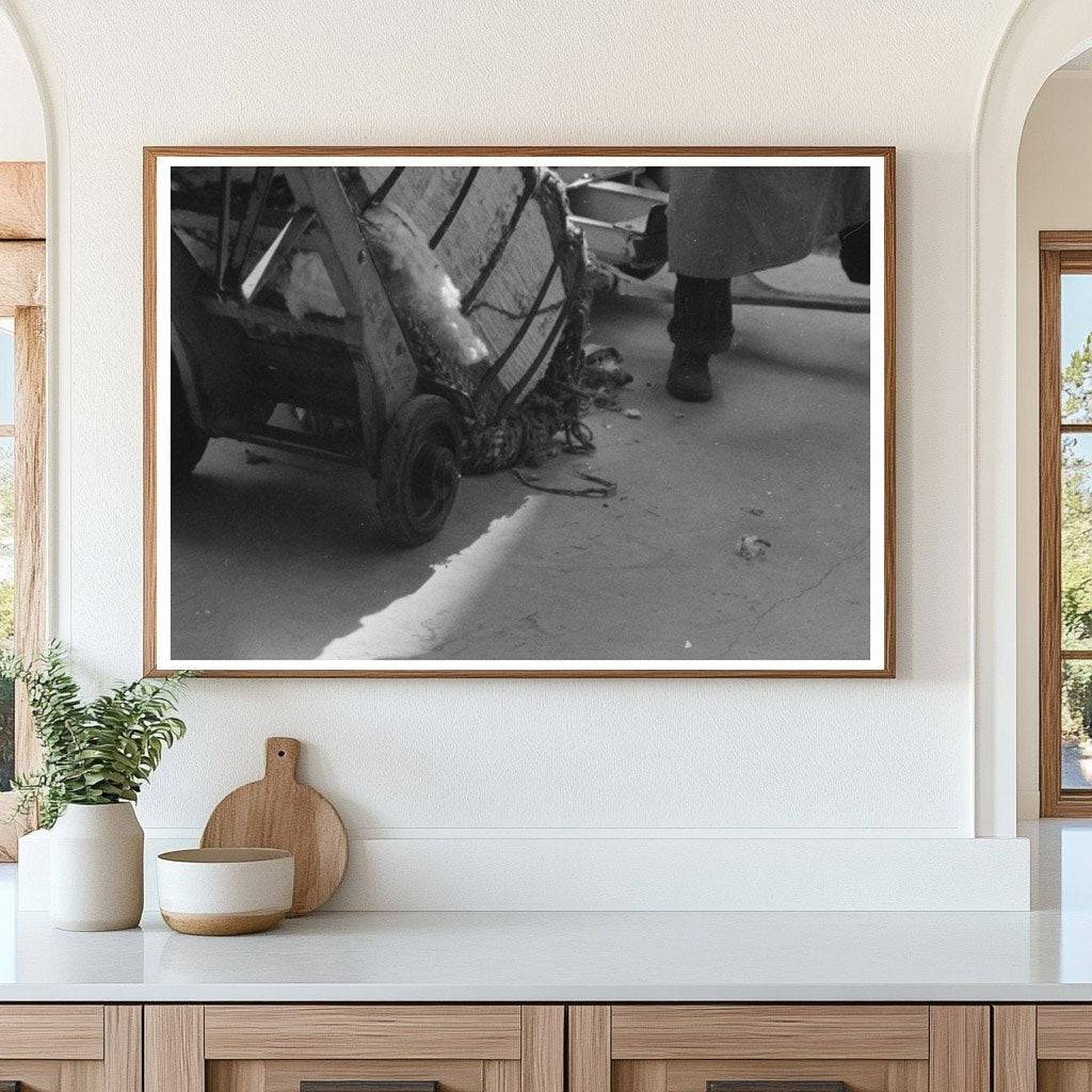 Vintage 1939 Cotton Loading at Houston Texas Platform