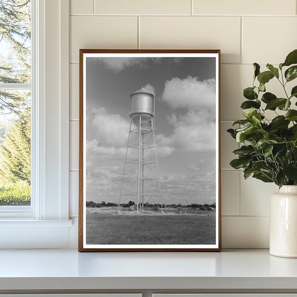 Water Tower Under Construction in Sinton Texas 1939