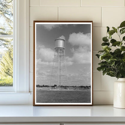 Water Tower Under Construction in Sinton Texas 1939