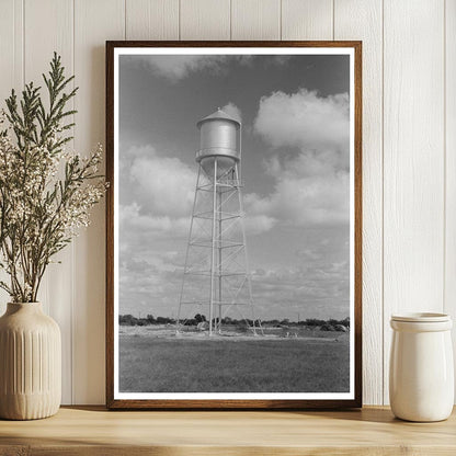 Water Tower Under Construction in Sinton Texas 1939