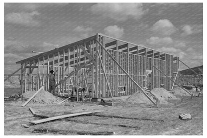 Migrant Camp Construction Framework Sinton Texas 1939