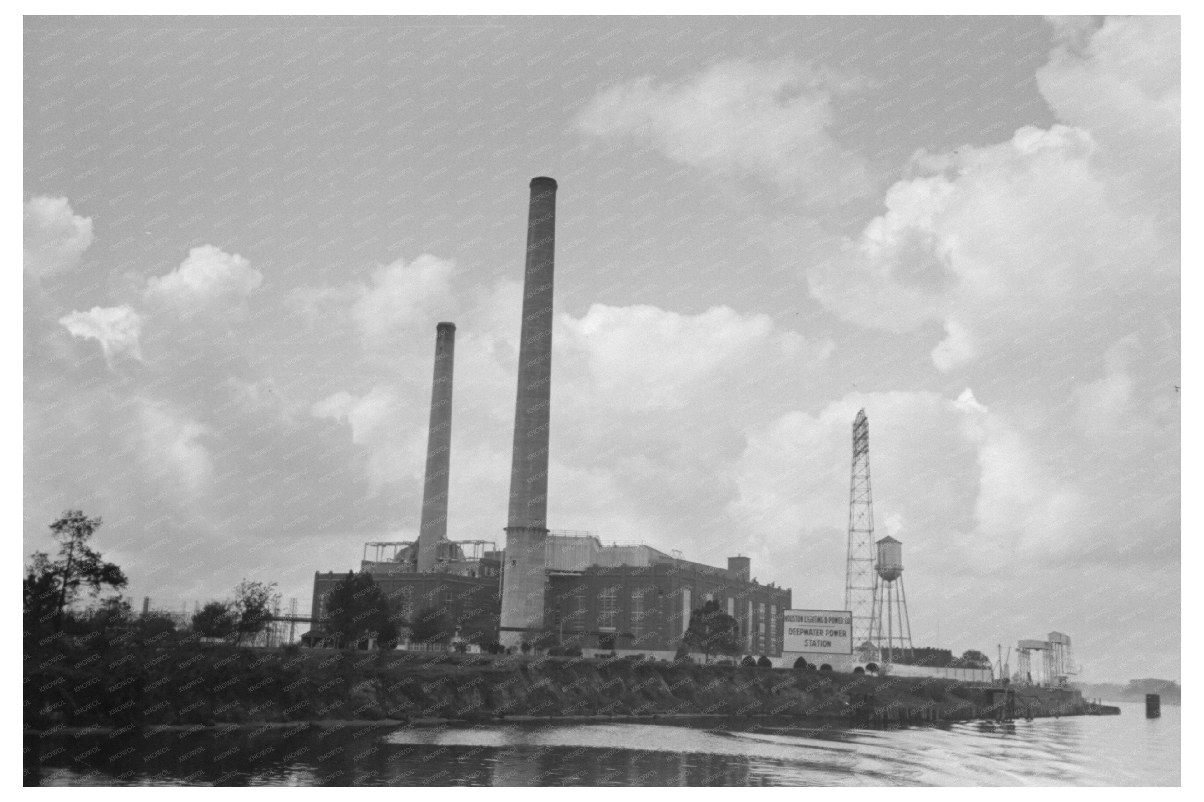 Oyster Shell Crushing Plants Port of Houston 1939