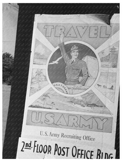 Taylor Texas Post Office Sign October 1939 Vintage Photo