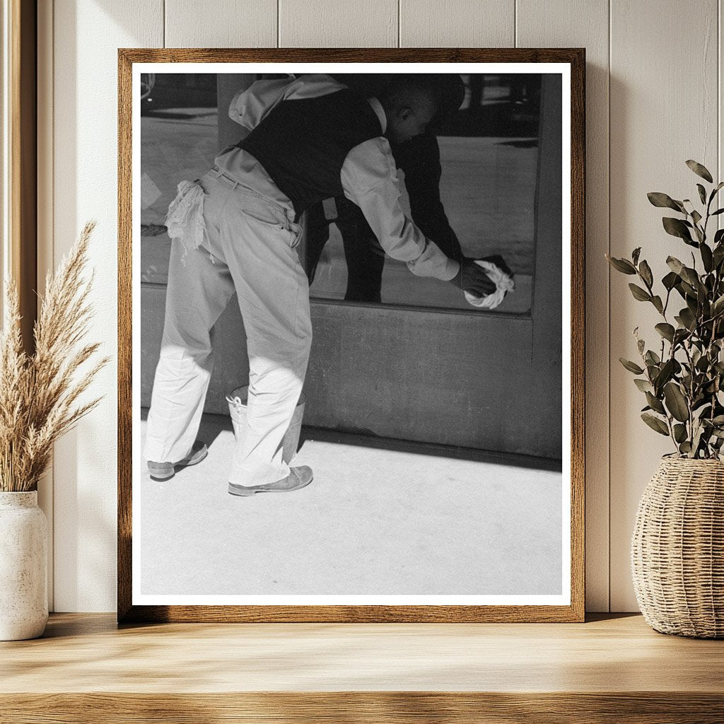 Window Washing in Taylor Texas 1939