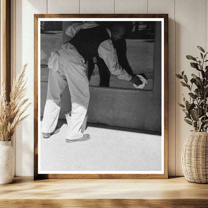 Window Washing in Taylor Texas 1939