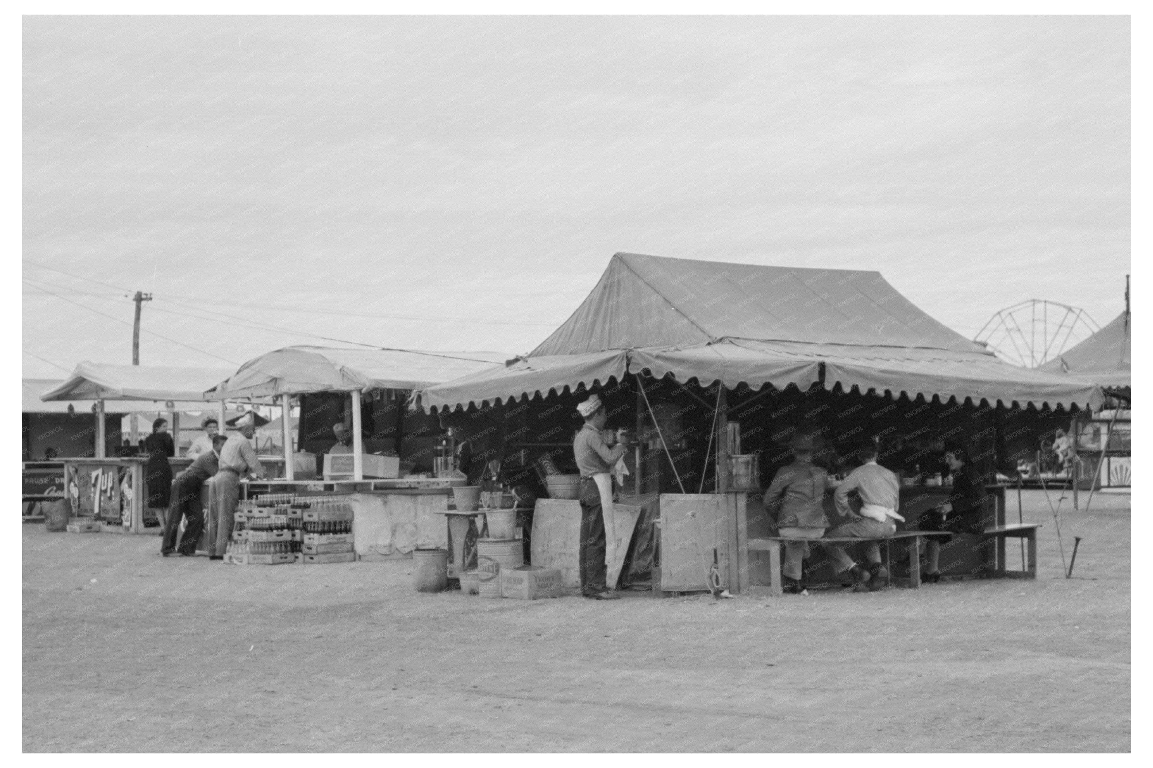 Vintage Soft Drink and Hamburger Stands Gonzales 1939