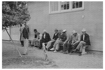 Men Seated at Gonzales Texas County Fair October 1939