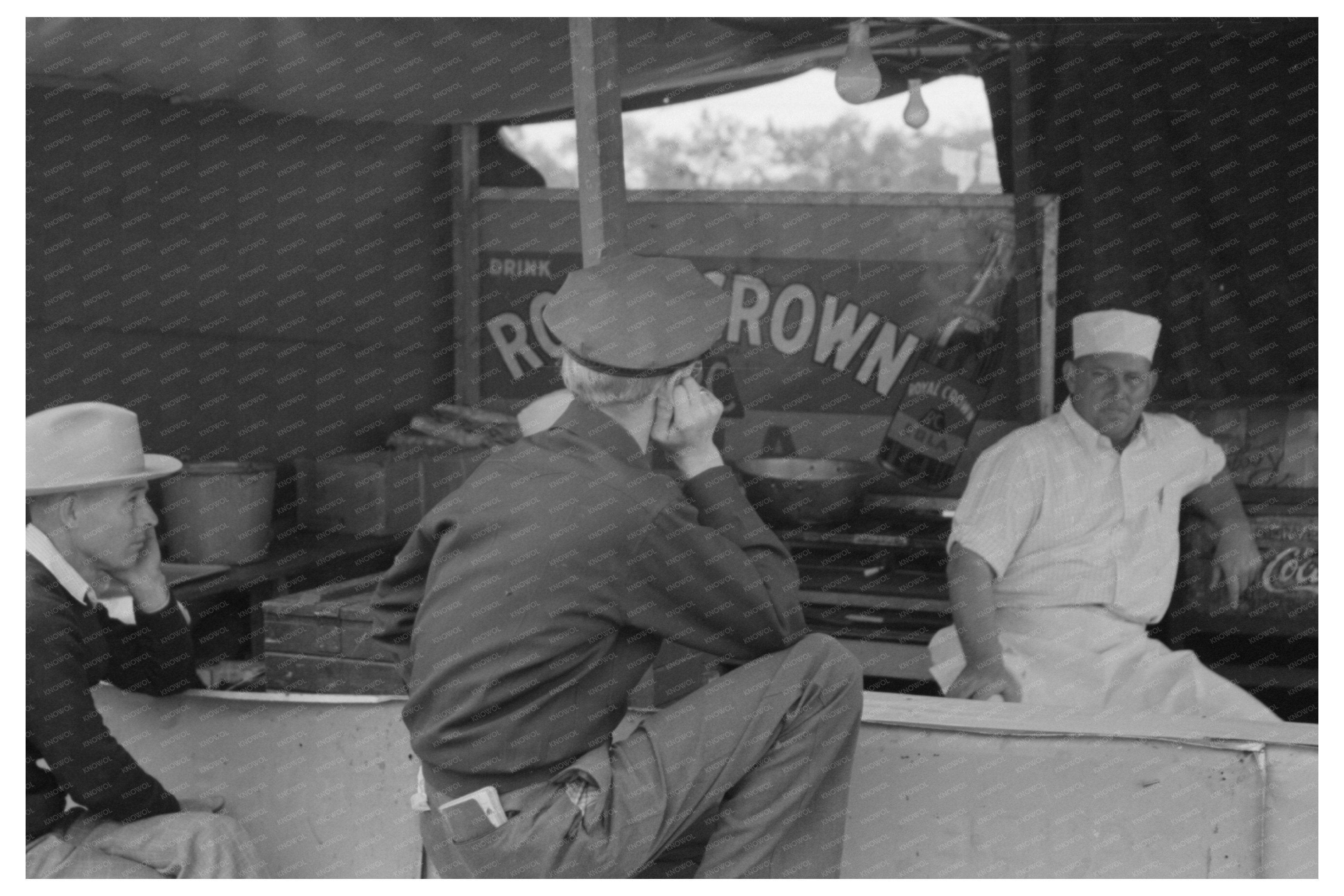 Gonzales Texas Soft Drink Hamburger Stand October 1939