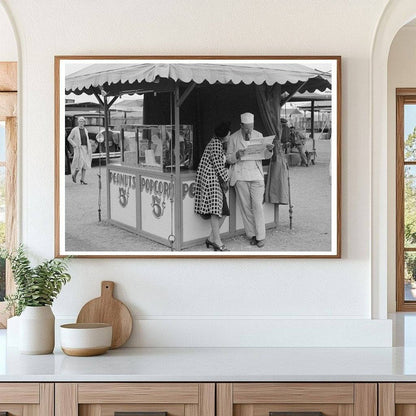 Popcorn Vendor and Wife at Gonzales County Fair 1939