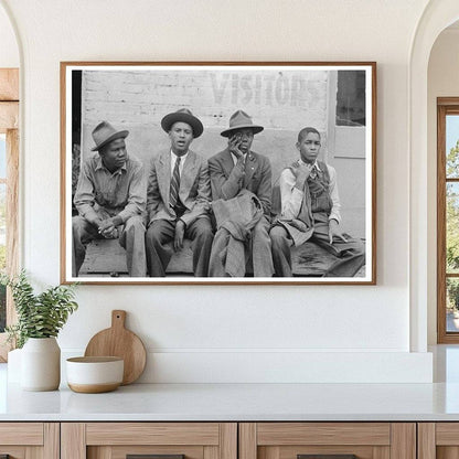 Boys on Bench in Waco Texas November 1939