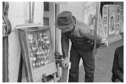 Man Examining Watches in Waco Texas November 1939