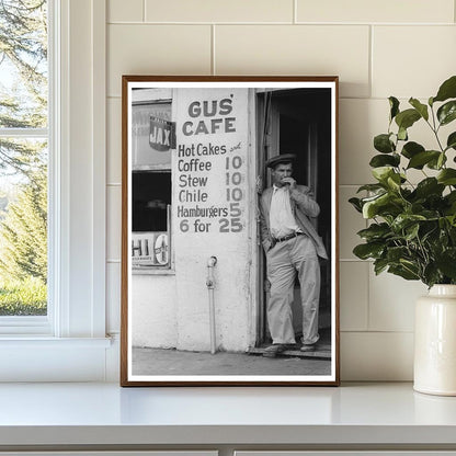 Waco Texas Cafe Entrance November 1939 Vintage Photo