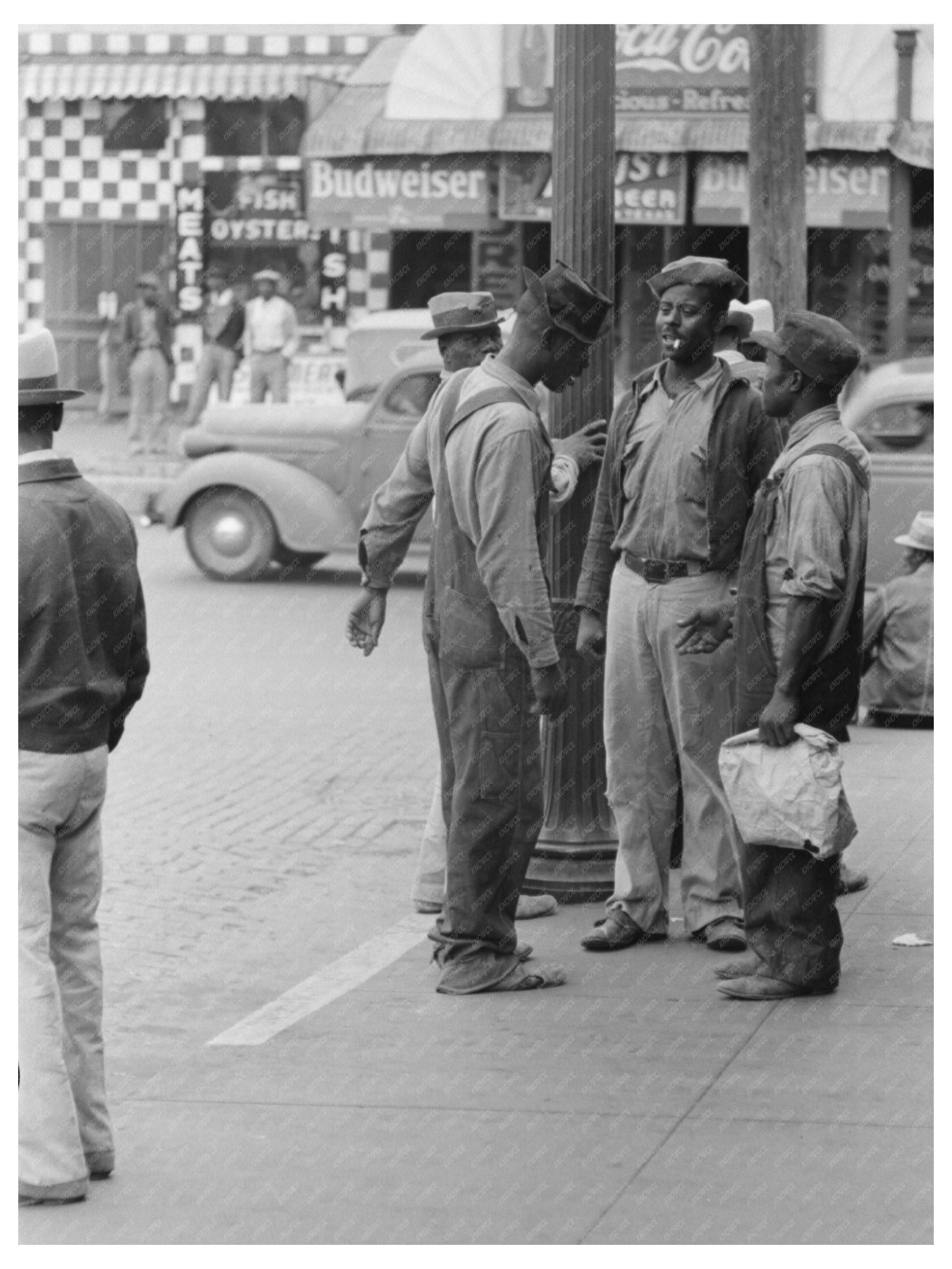 Waco Texas Market Square Scene November 1939 Photo