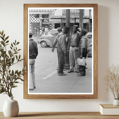 Waco Texas Market Square Scene November 1939 Photo