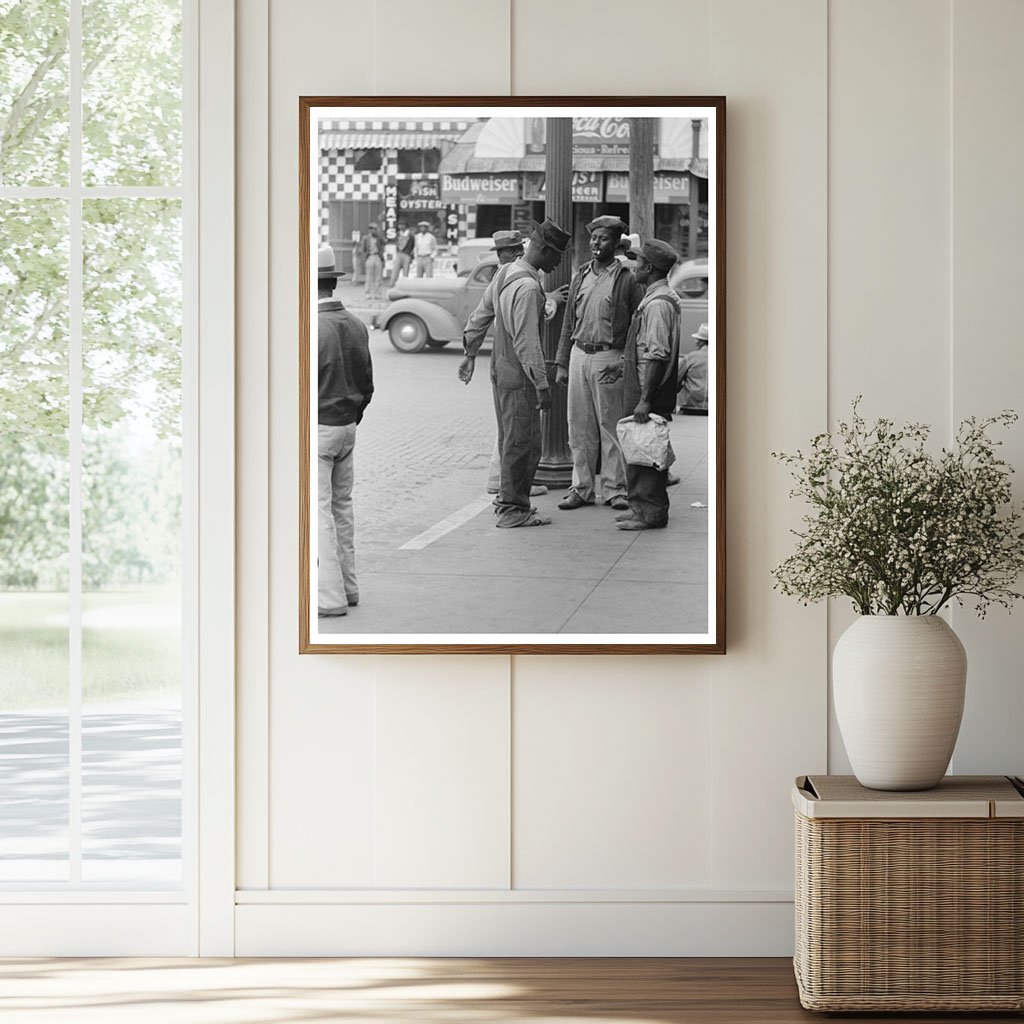 Waco Texas Market Square Scene November 1939 Photo