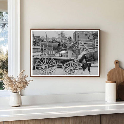 November 1939 Farmers Supply Store Scene in Waco Texas