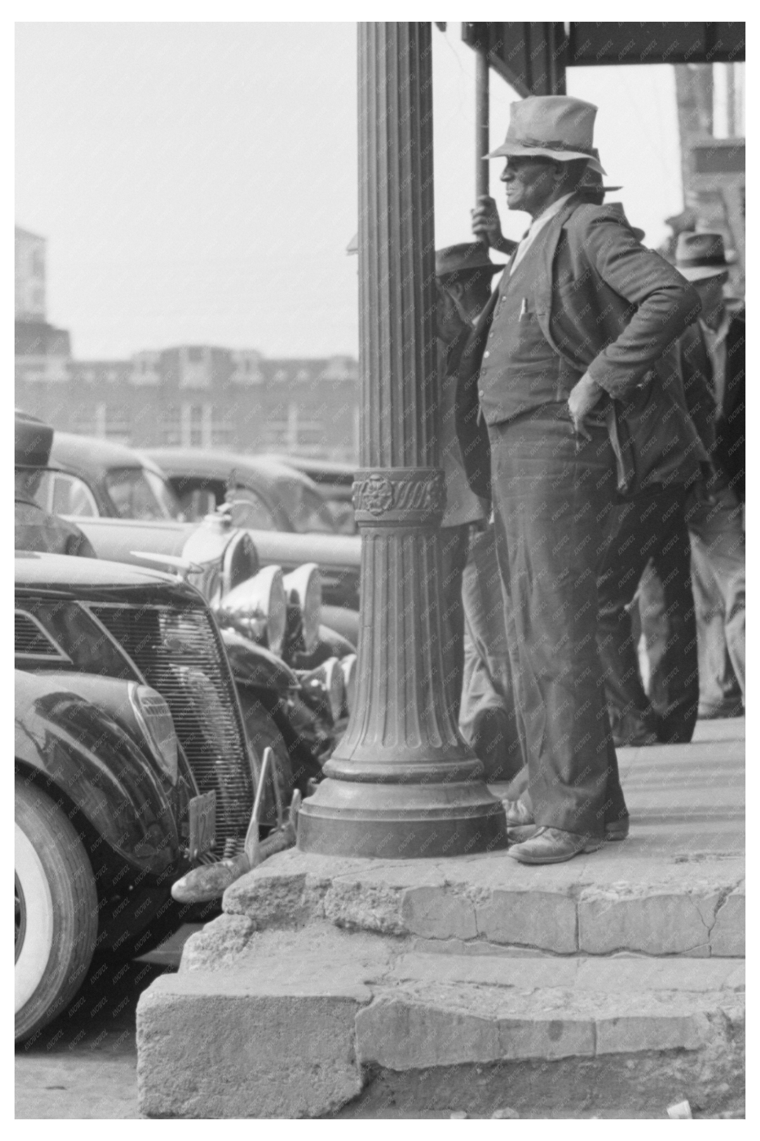 Waco Texas Market Square Street Scene November 1939