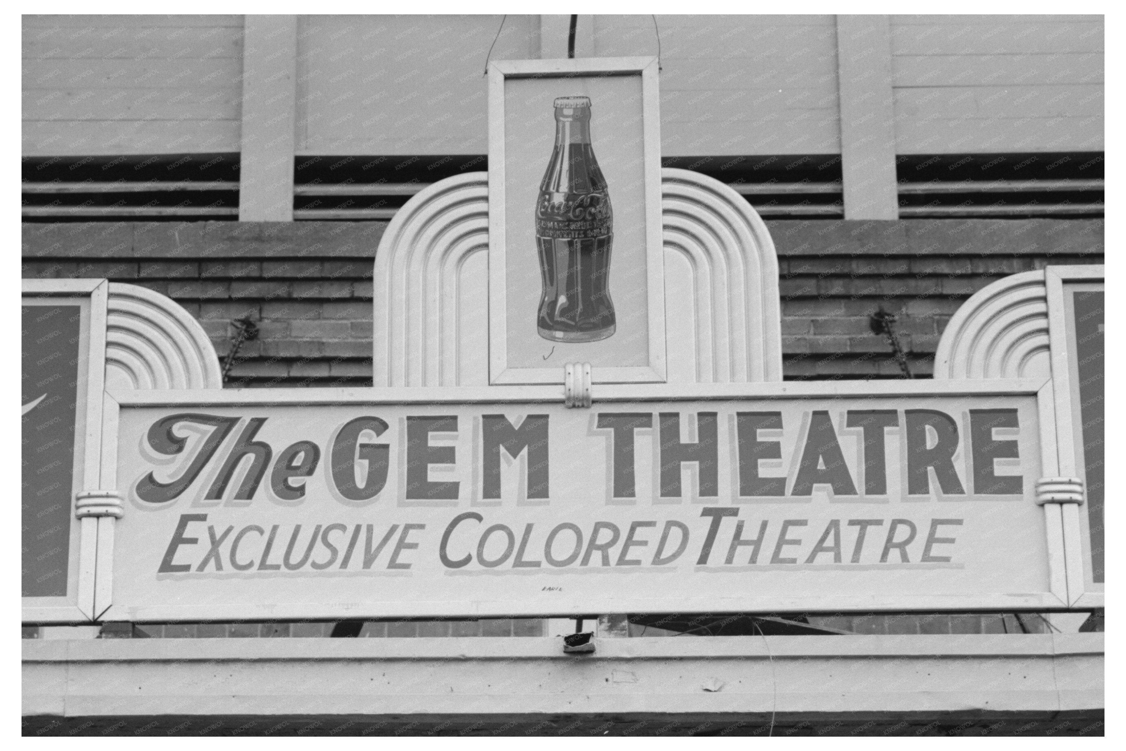 Waco Texas Movie Theater Sign November 1939