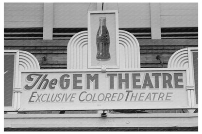 Waco Texas Movie Theater Sign November 1939