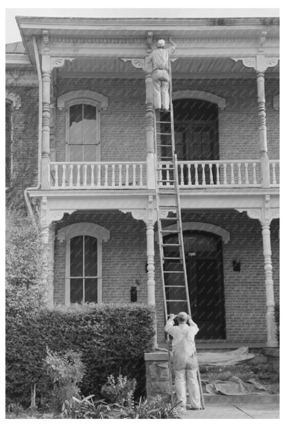 House Being Painted in Waco Texas November 1939