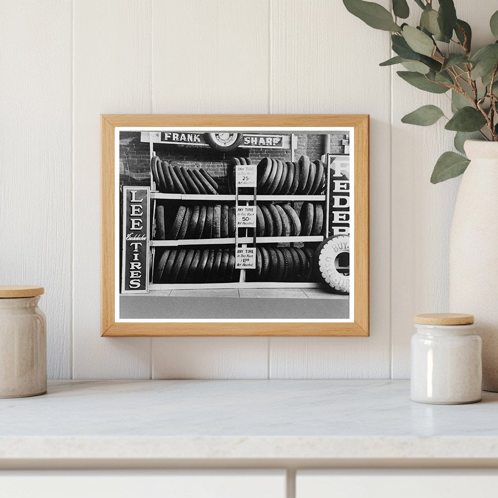 Used Tire Sales Lot in Waco Texas November 1939