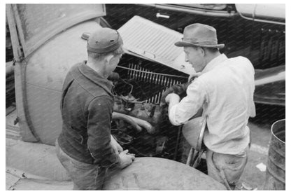 Vintage 1939 Waco Texas Automobile Motor Repair Photo