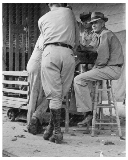Poultry Weigher at Brownwood Cooperative 1939