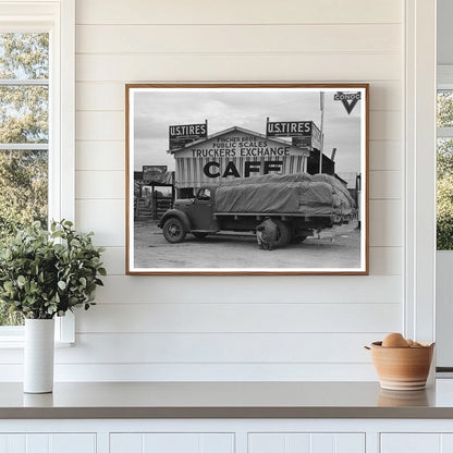 Vintage Truck at Public Scales De Leon Texas 1939