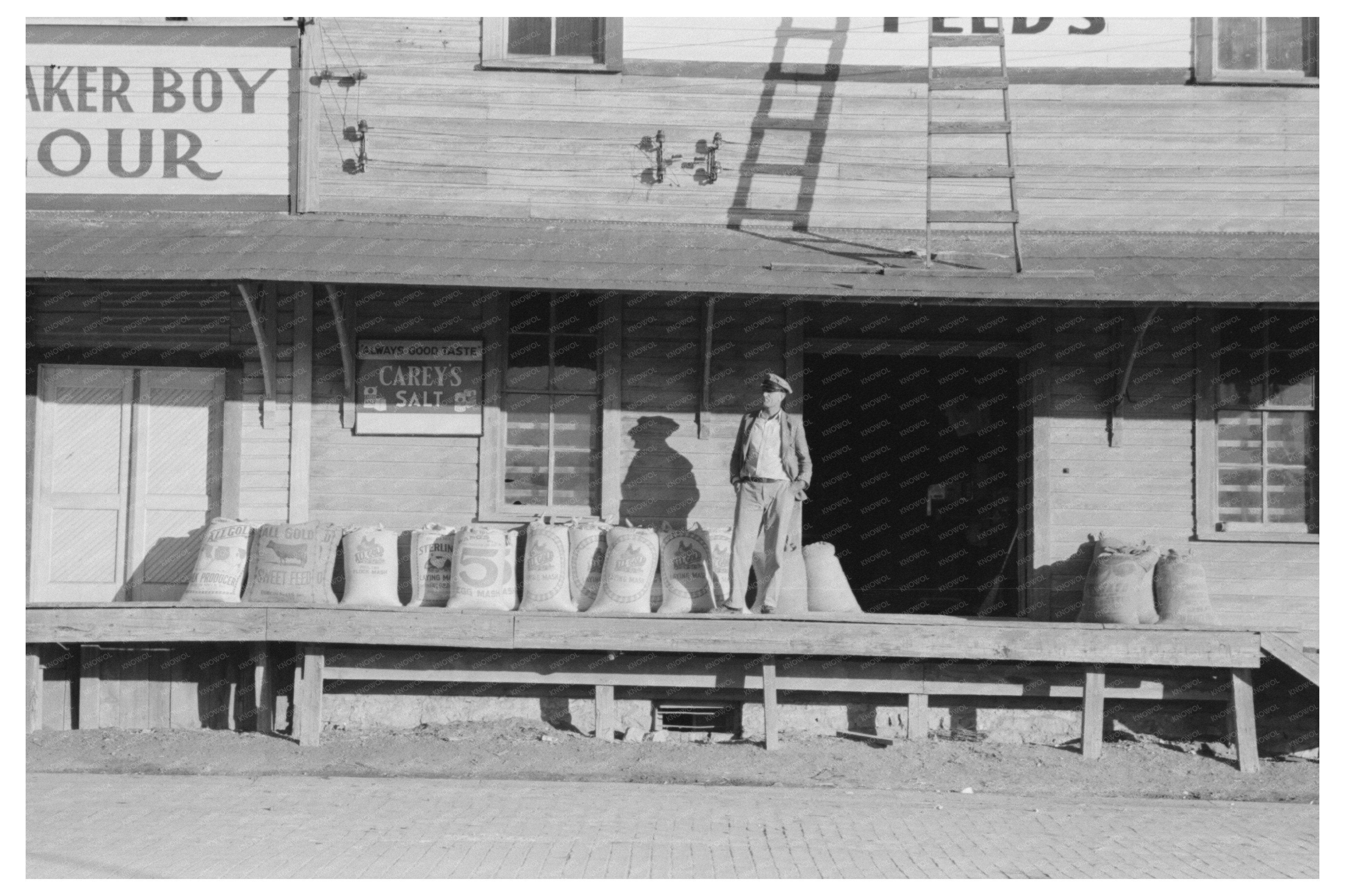 Vintage Feed Store in Brownwood Texas 1939