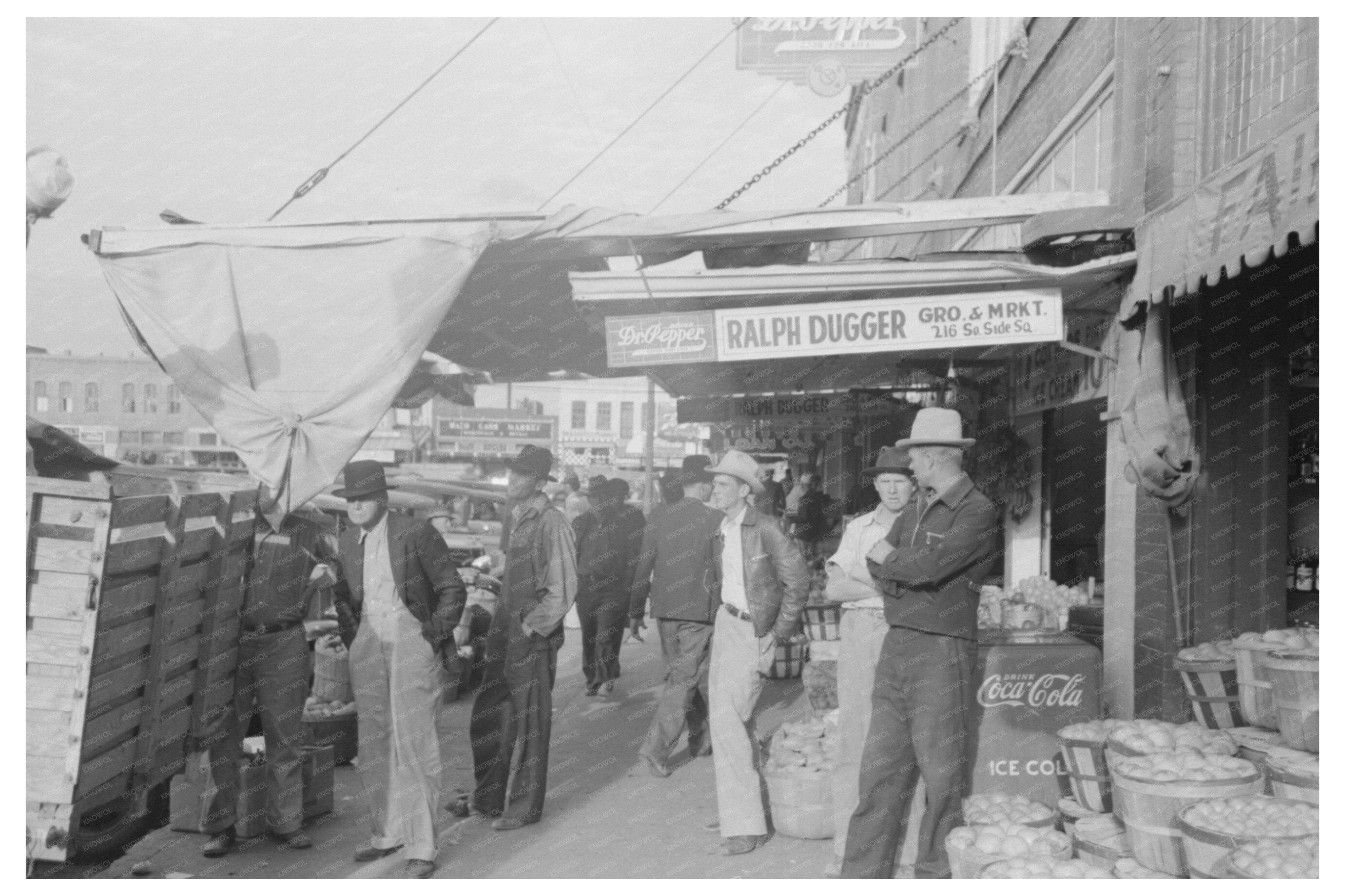 Saleswoman at Grocery Store in Waco Texas 1939