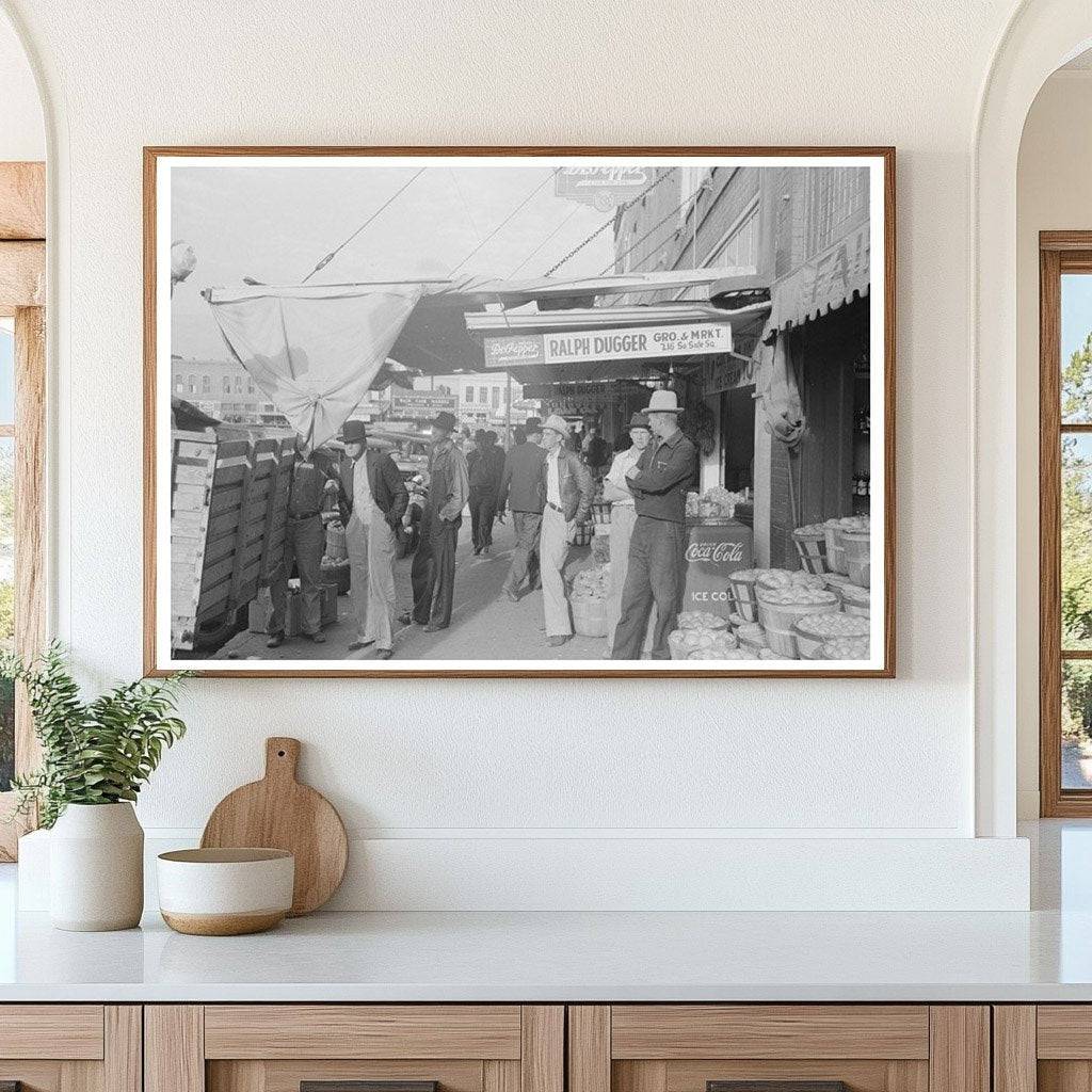 Saleswoman at Grocery Store in Waco Texas 1939