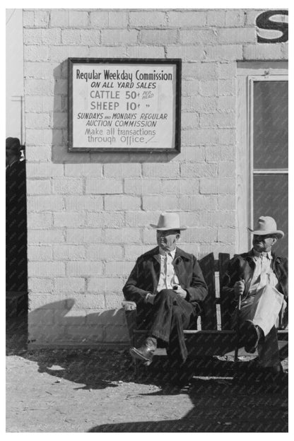 Men at Stockyard Office San Angelo Texas November 1939