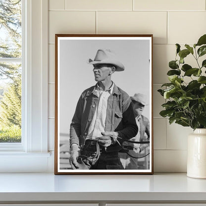 Cattlemen at San Angelo Stockyard Texas November 1939