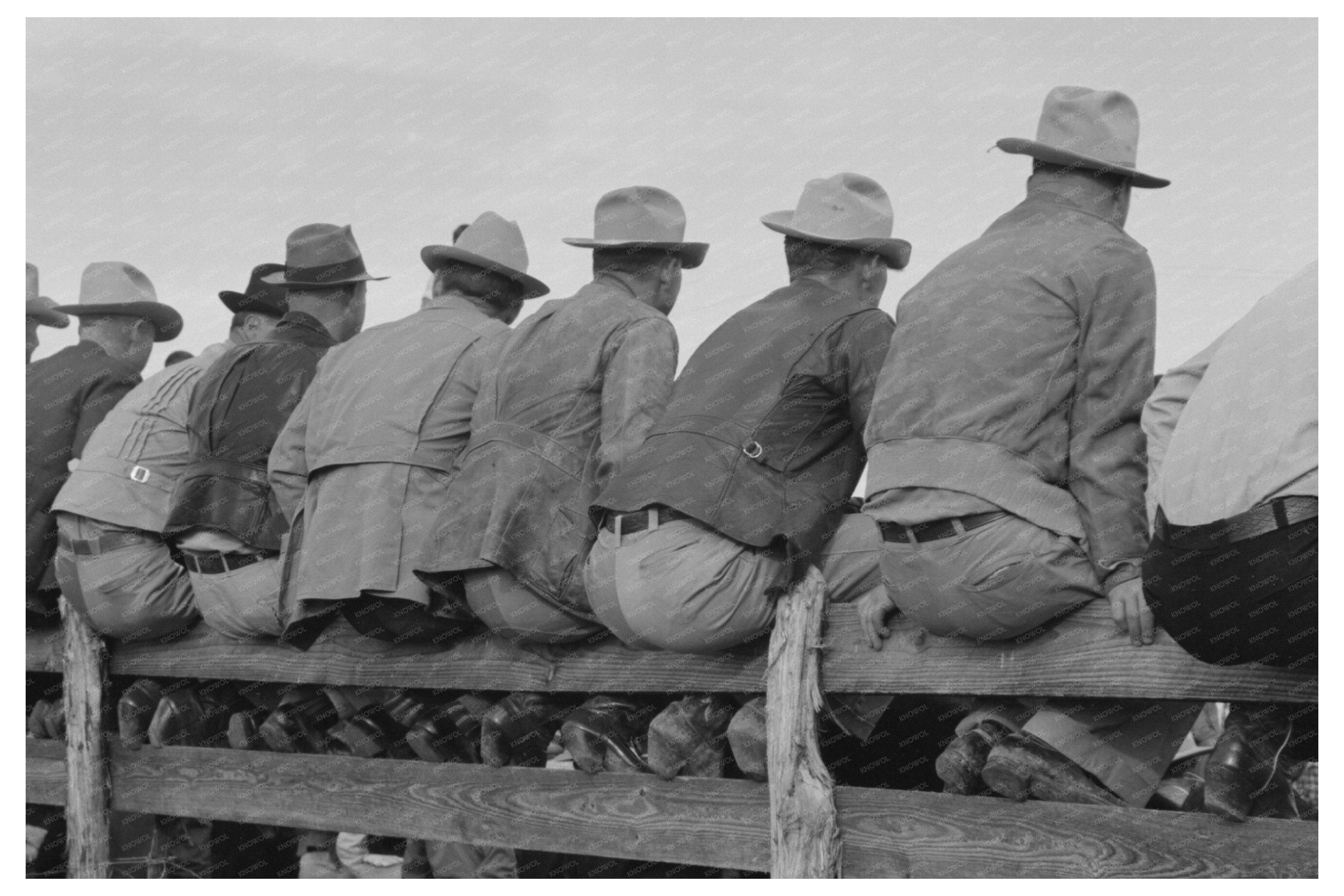 West Texans at Horse Auction in Eldorado Texas 1939