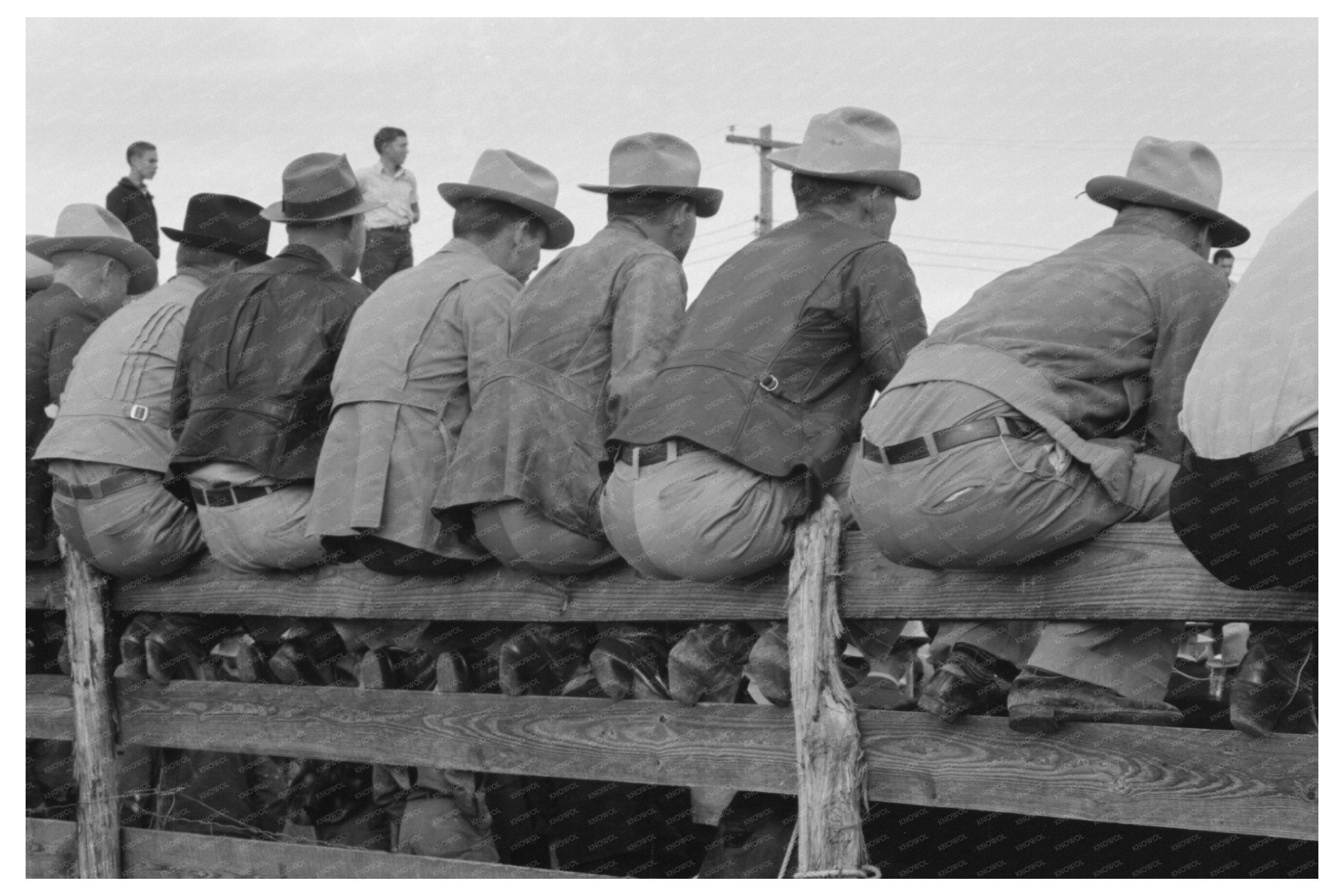 West Texans at Horse Auction Eldorado Texas 1939