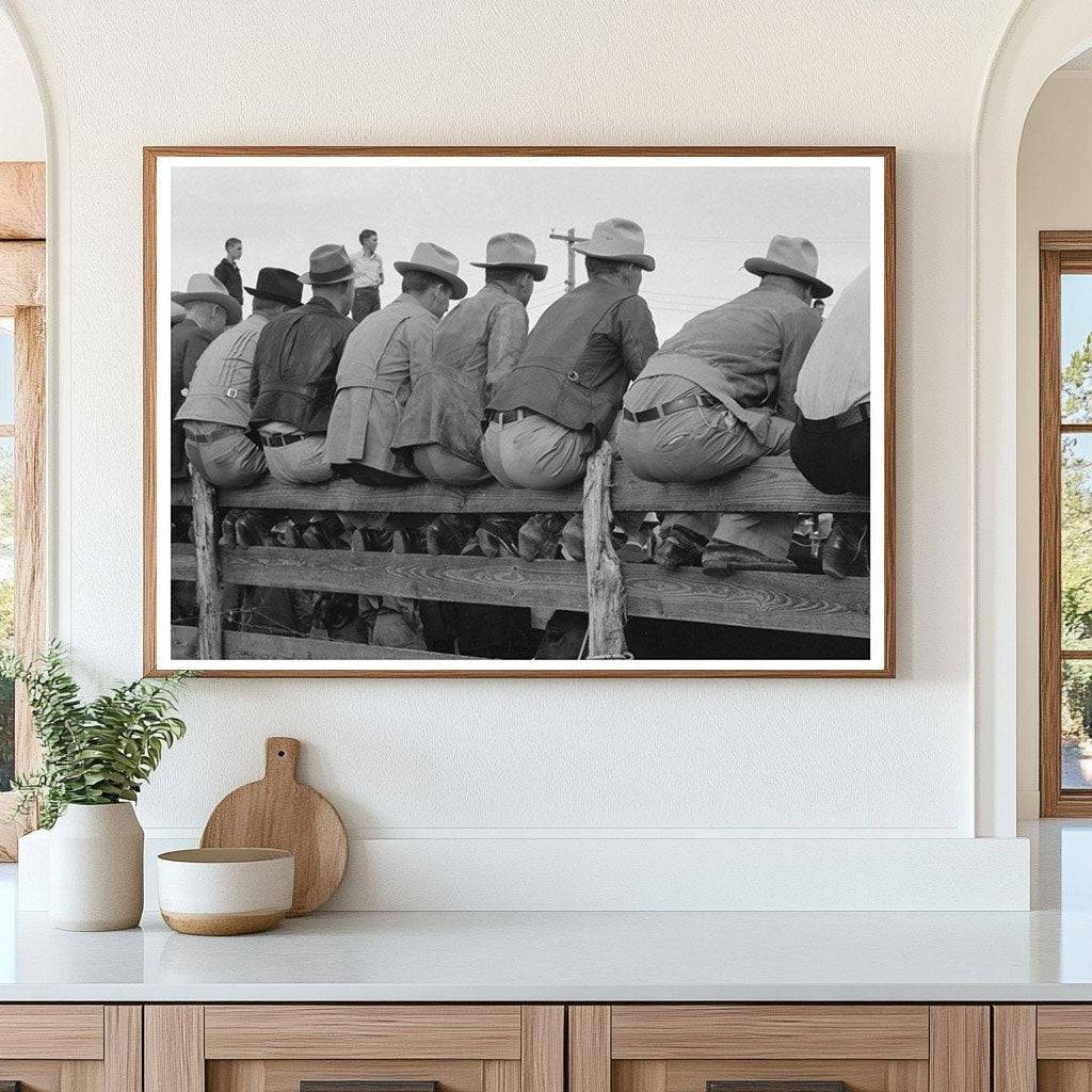 West Texans at Horse Auction Eldorado Texas 1939