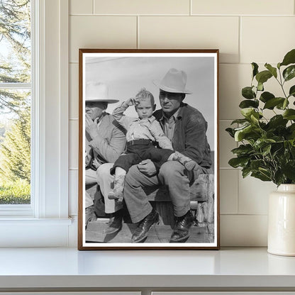 West Texan and Son at Horse Auction Eldorado 1939