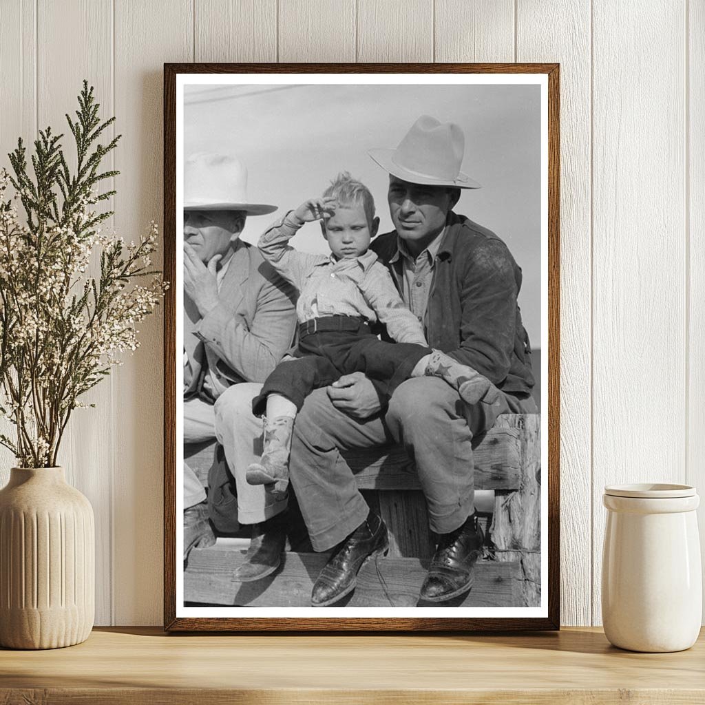 West Texan and Son at Horse Auction Eldorado 1939