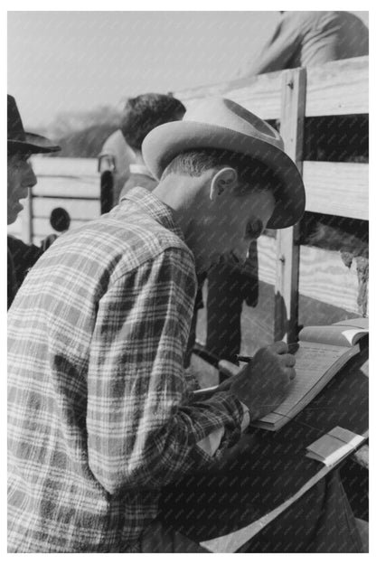 Vintage San Angelo Texas Stockyards Photo November 1939