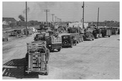 San Angelo Texas Stockyards Vintage Photo November 1939