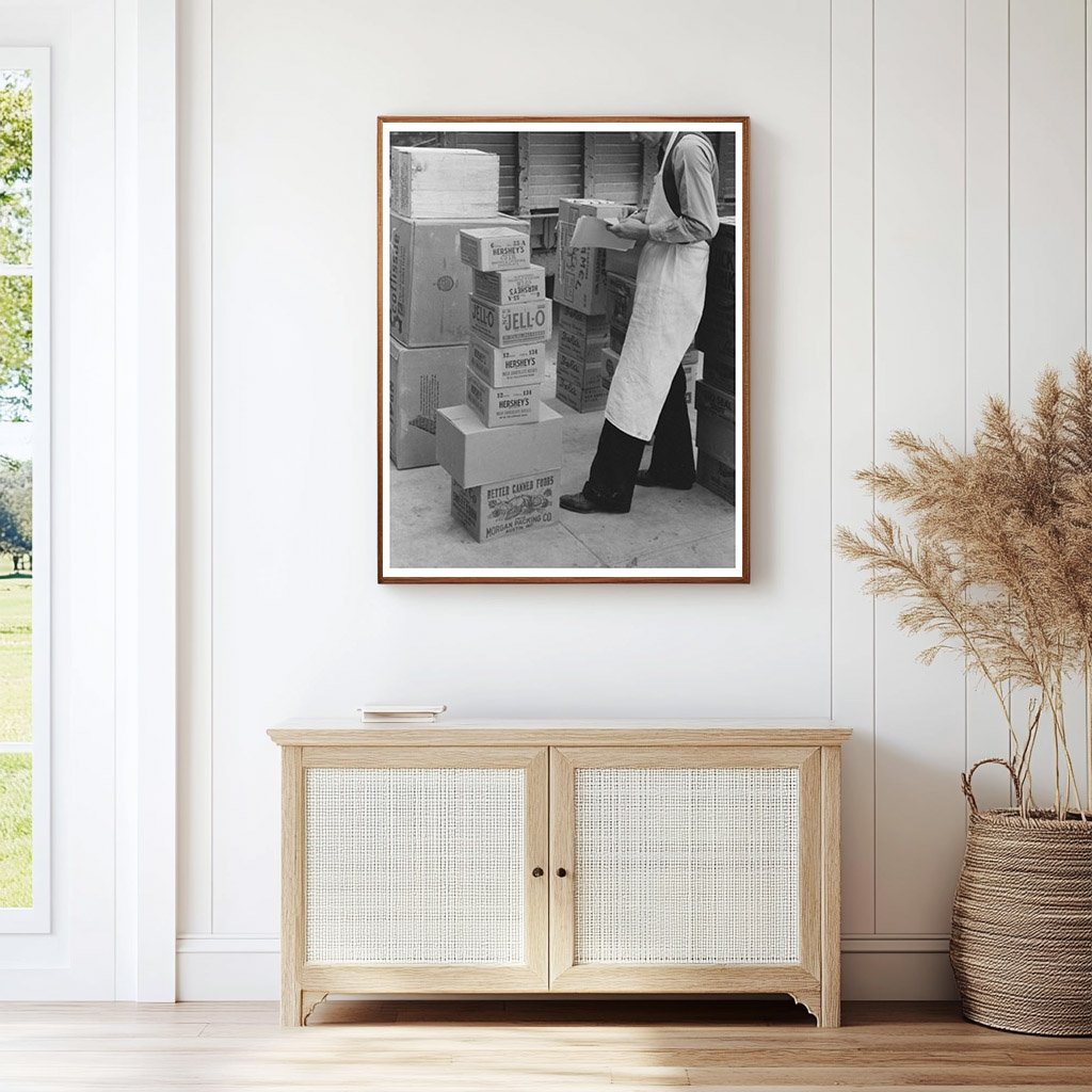 Vintage 1939 San Angelo Texas Grocery Supply Delivery