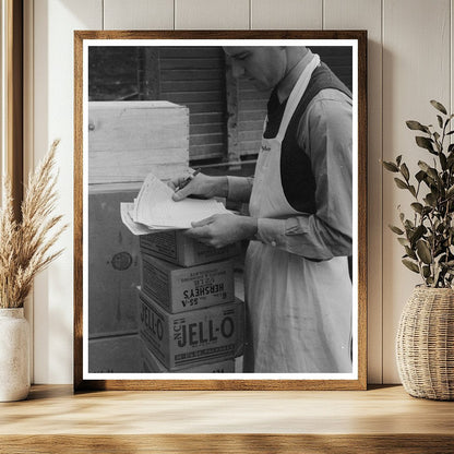 Supply Delivery at Wholesale Grocery San Angelo 1939