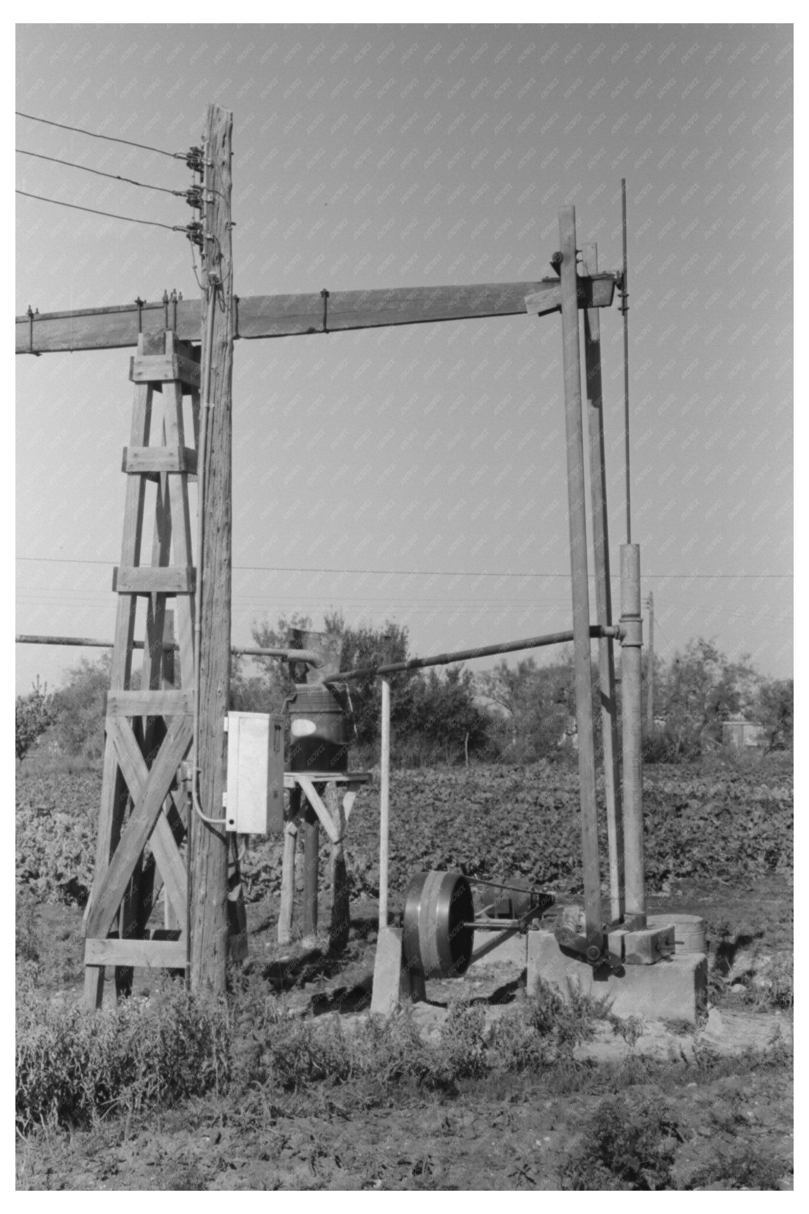 Irrigation Well Machinery on Texas Truck Farm 1939