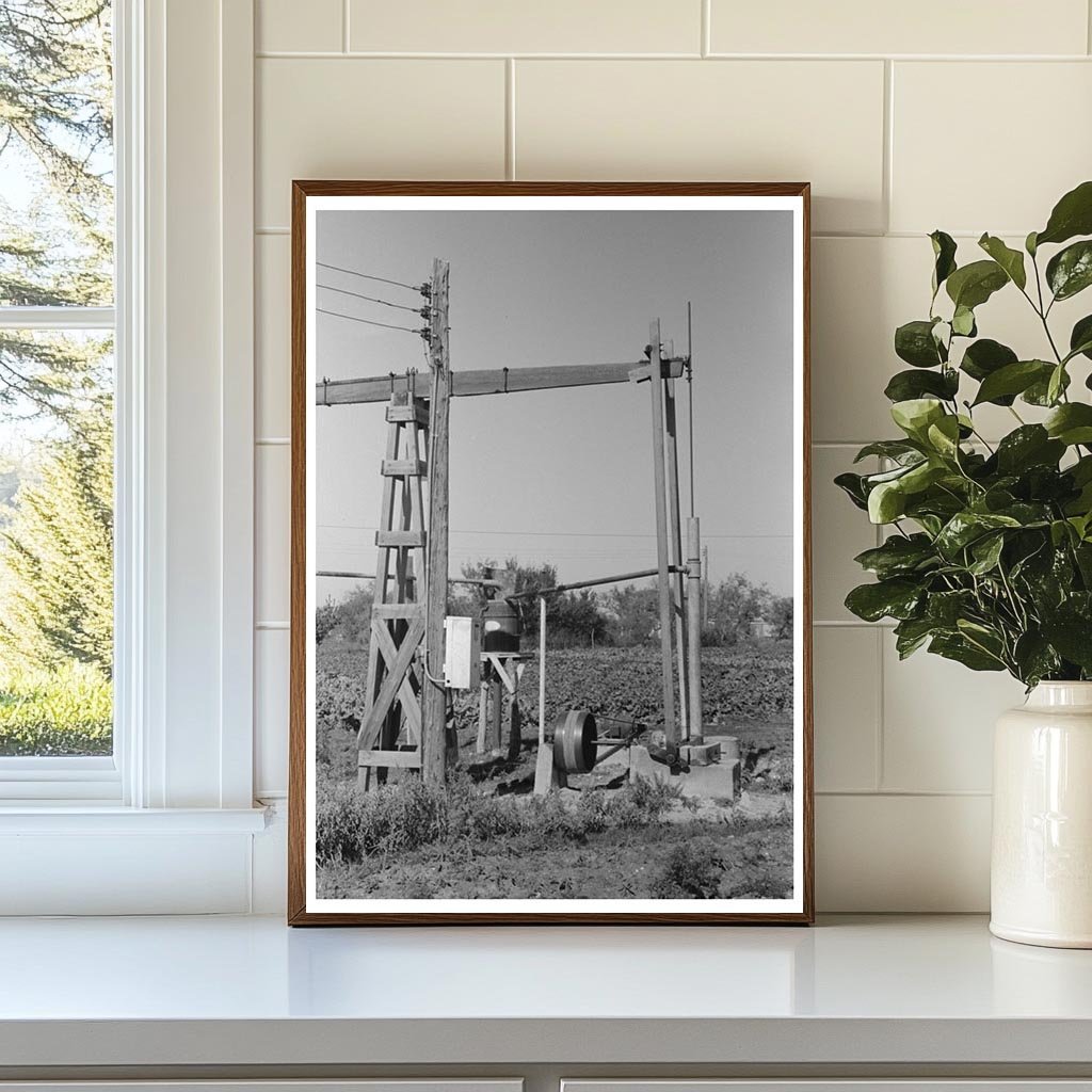 Irrigation Well Machinery on Texas Truck Farm 1939