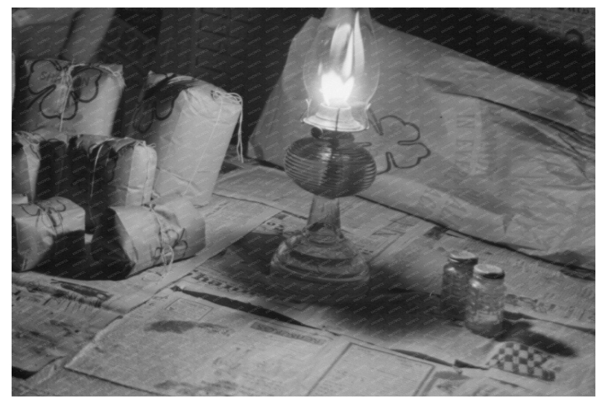 Family Dinner in Creek County Oklahoma February 1940