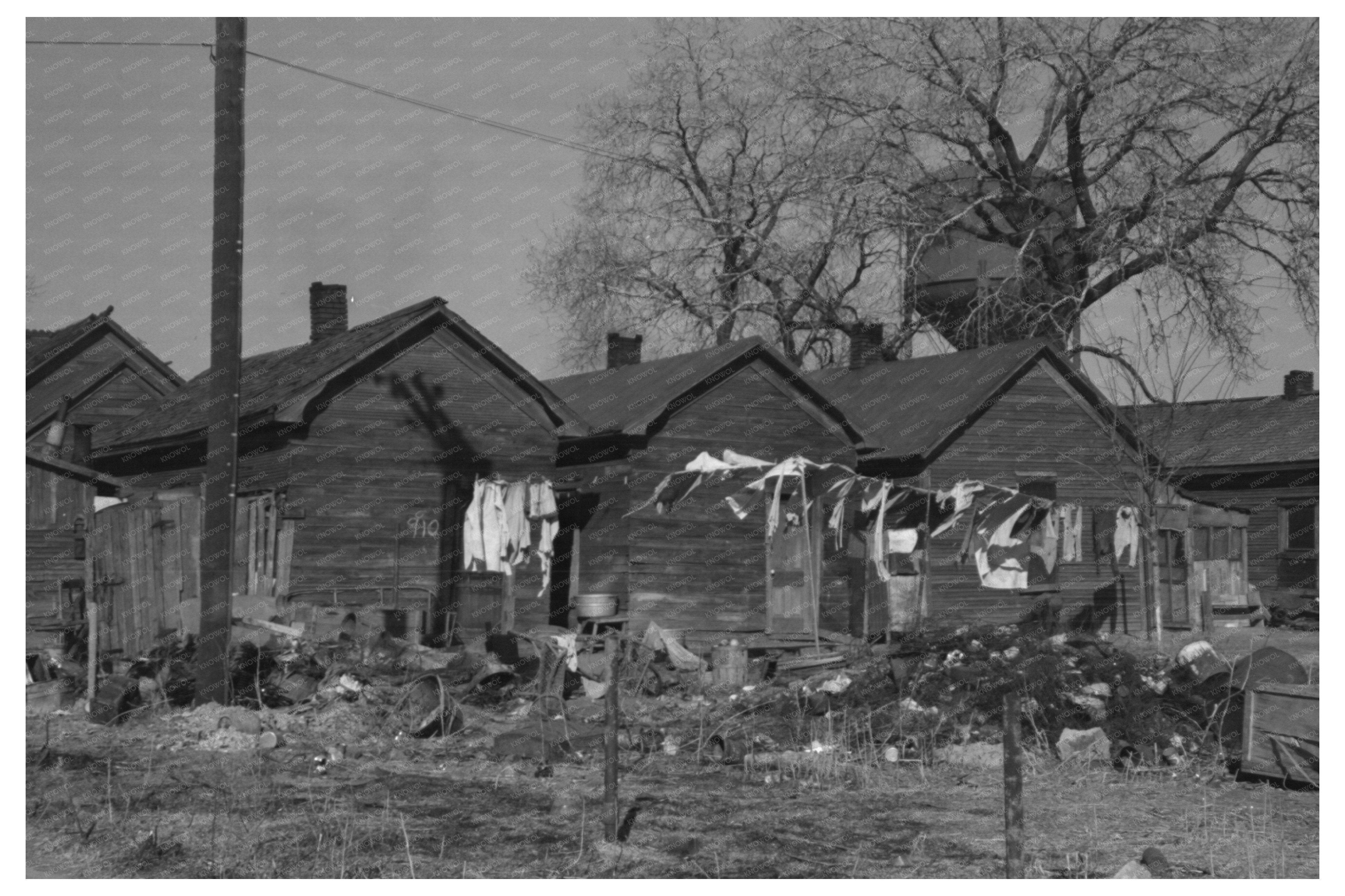 Slick Oklahoma street scene February 1940 oil boom