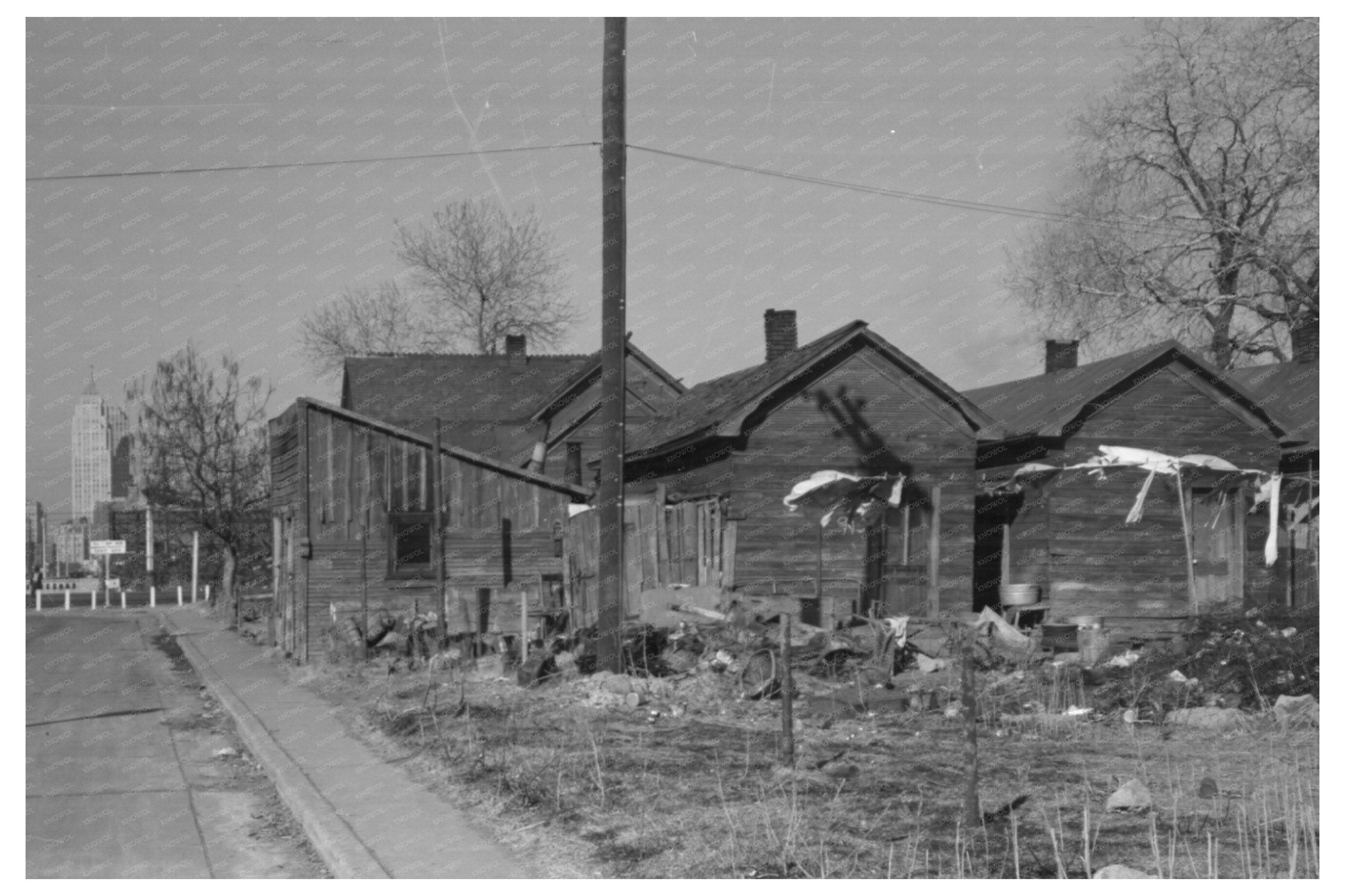 Vintage Street Scene Slick Oklahoma February 1940